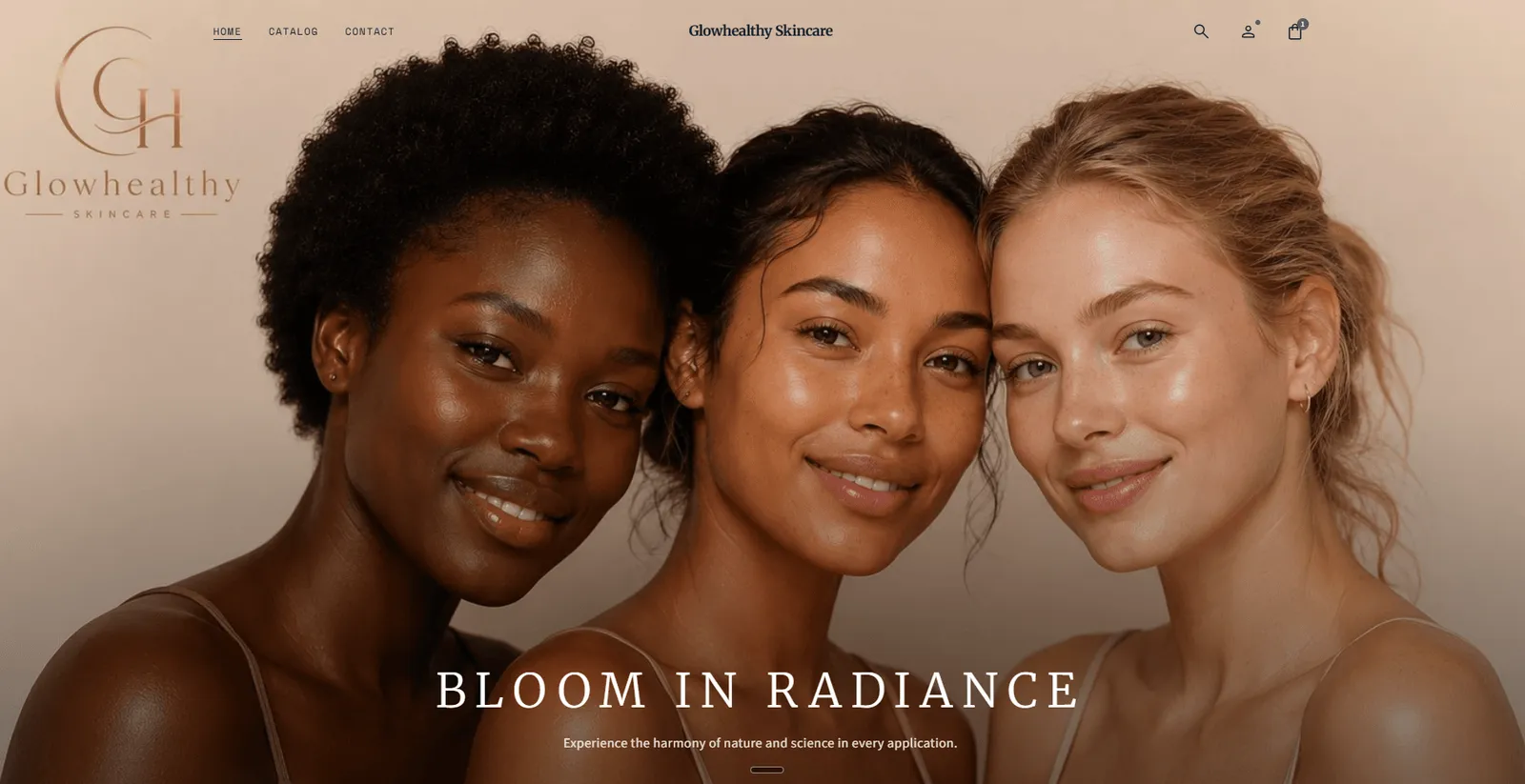 Glow Healthy skincare web application